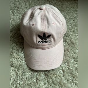 Light pink adidas logo baseball cap